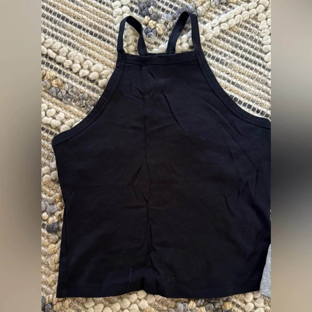 Fabletics Bundle Black & Gray High-Neck Tank Tops - Picture 2 of 9